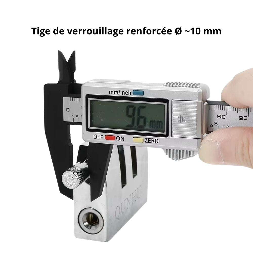 Bloque Pédale Haute Sécurité : L'Immobilisation Mécanique en Acier Inoxydable