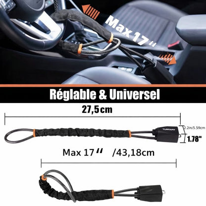 Canne Antivol Voiture : La Protection par Câble Blindé Haute Résistance