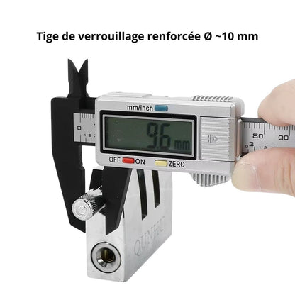 Bloque Pédale Haute Sécurité : L'Immobilisation Mécanique en Acier Inoxydable
