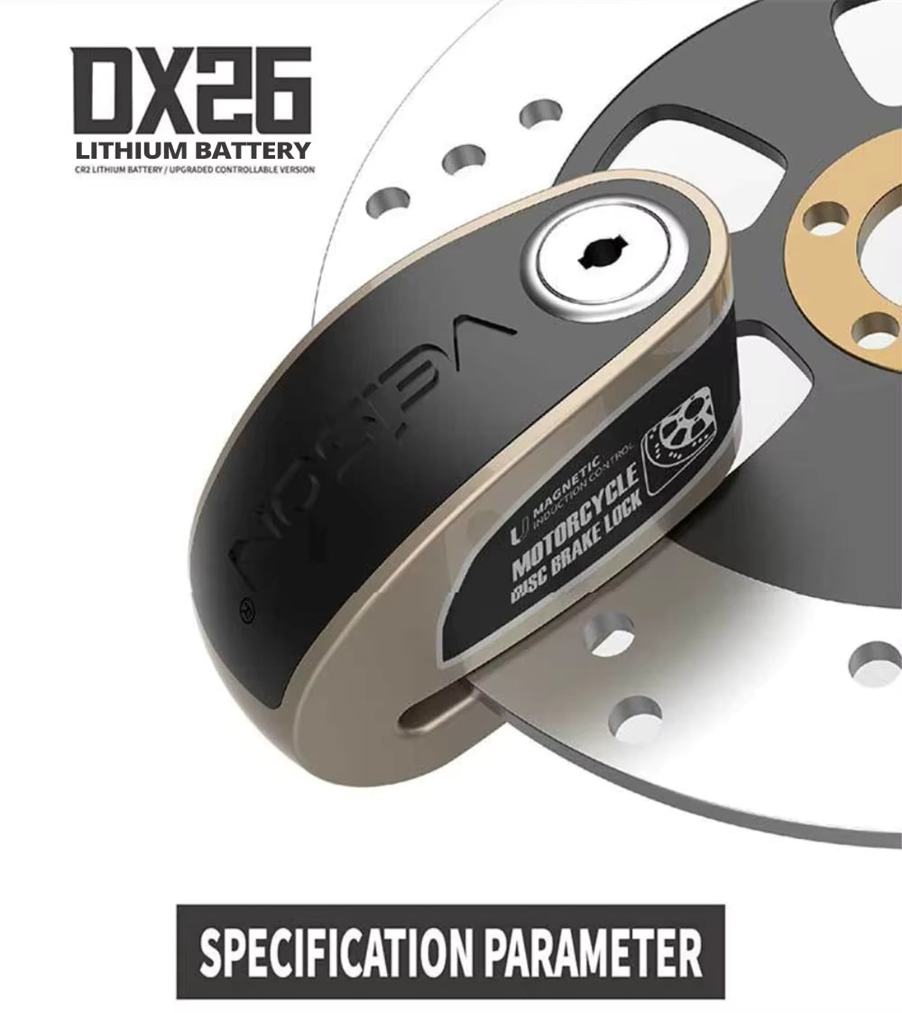 Antivol Moto Bloque-Disque DX26 : La riposte sonore de 130 dB.